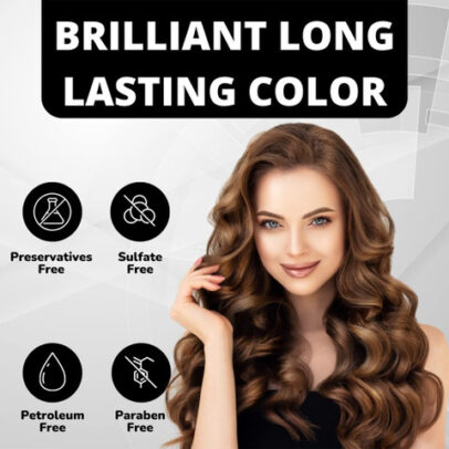 FREECIA Permanent Hair Color Cream - 100 ml- Black