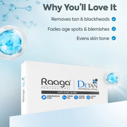Raaga Professional Pack of 6 DeTan Tan Removal Cream with Honey & Kojic 12g Each
